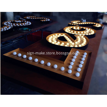 Custom Marquee Sign with Letters